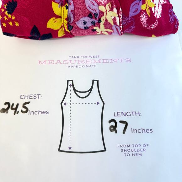 ModCloth Womens Tank Top Blouse Size 3X Flowy Lemur Frog Floral Bright Pink - Picture 8 of 8